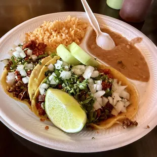 #1 Tacos Campechanos Platter