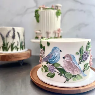 a close up of a cake