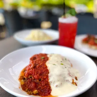 a plate of food on a table