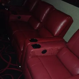 Reclining, electric, leather seats at AMC Bowles Crossing!!!