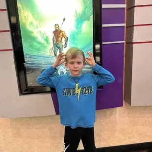 SO excited about his favorite film coming out!!  #Aquaman2 Dec 2023