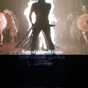 Curtain is blocking half of the subtitles.