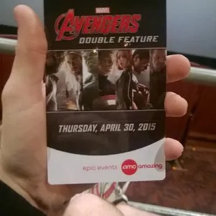 Watching the avengers double feature with the gf=)