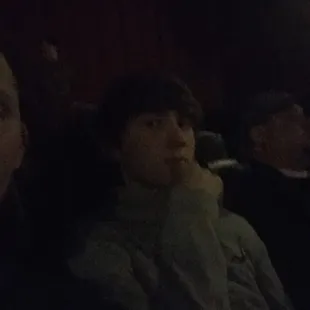 Watching Daddy's Home with the family.