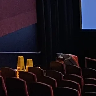 The fan, machine thingy that was on the entire movie.