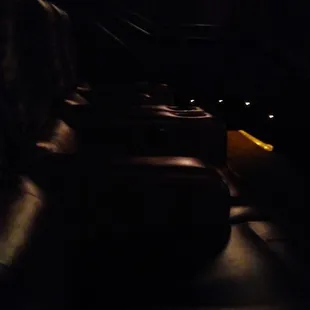 Stadium seating, nice recliners.