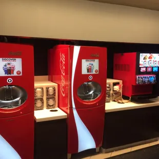 Self service coke machines