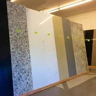Over 30 Granite and Quartz pre-cut and pre-polished options! New colors added often!