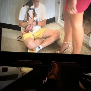 Reclining in the big comfy seats