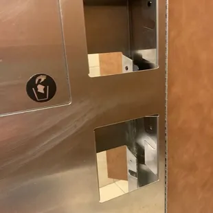 Several of the stalls were broken so that you could see through to the other stall and even more were out of TP