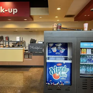 Pick-up, Dippin Dots, and bottled beverages