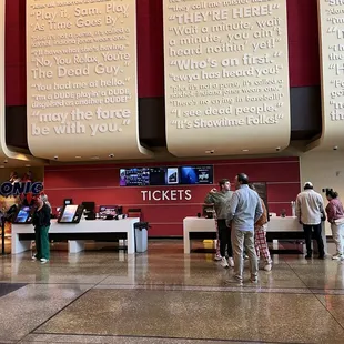 The inside of Theater lobby