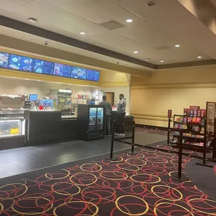 The concession stand on the second floor no concessions were on the first floor