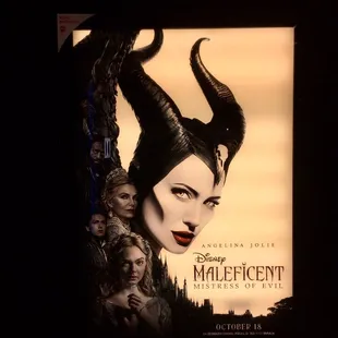 Disney MALEFICENT Mistress Of Evil 2019 Dolby Cinema Poster .