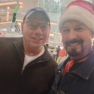 Me and my friend on my way to the bar and to see a movie.