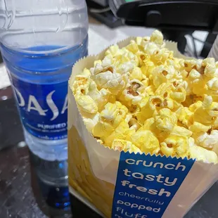 H2O and popcorn= good to go