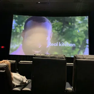 This is the view from row E.