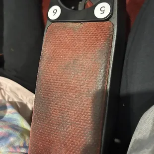Dirty arm rest