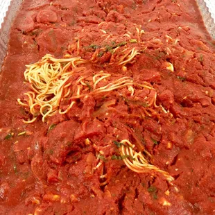 Catering - Angel Hair Ala Checca $79.99 Full Tray