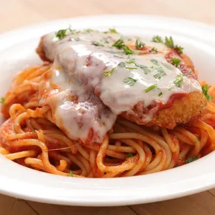 Chicken Parmesan with Spaghetti