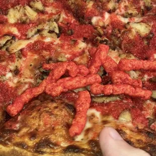Hot Cheetos Pizza
