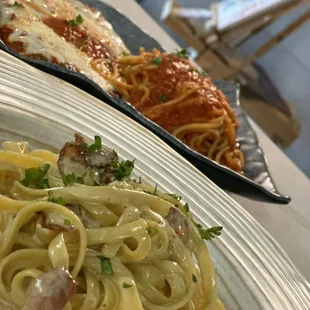 pasta dish, pasta, food