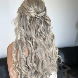 Bridal Style with Invisible Bead Extensions.
