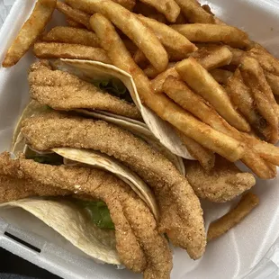 Fish Taco Combo (Catfish)