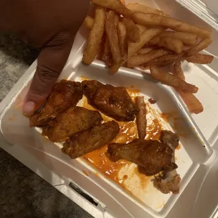 Hot wings Wing with Fries