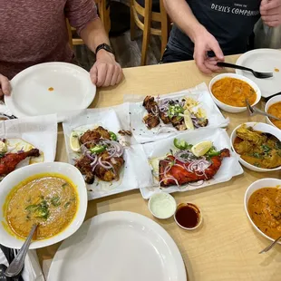 Tandoori Chicken, Daal Fry, Chicken Curry, Chicken Tikka Masala