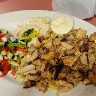 Chicken Shawarma Plate. Delicious!