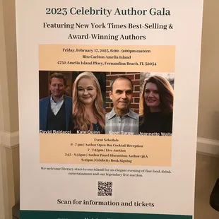 The 2023 Nassau County Book Festival  schedule