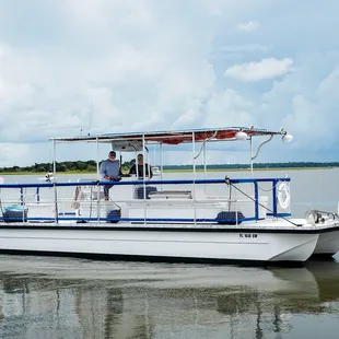 Capt. Scott's new 32 foot pontoon boat.