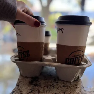 To-go coffee!