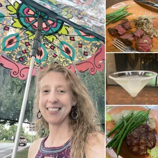 Food at David's restaurant next door.