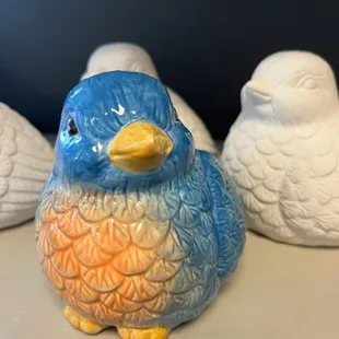 Ceramic painted bird