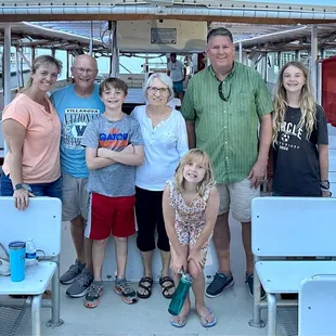 Smiling faces after our sunset cruise.