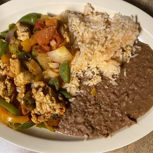 Chicken Fajitas Plate