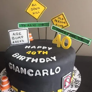 Over the Hill cake