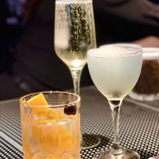 Old Fashioned, Prosecco, &amp; Aviation