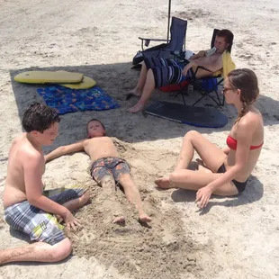 Kids having fun @ the beach!