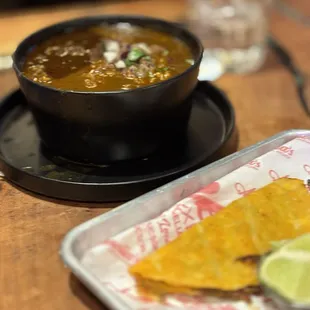 Ramen Birria soup &amp; 1 quesabirria taco