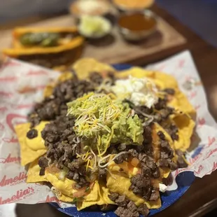 Carne asada nachos