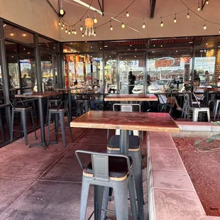tables and chairs