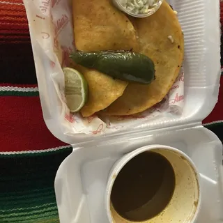 Birria Soup /Side Corn Tortillas