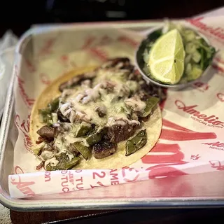 Azteca Taco (Asada, Cheese, Nopal)