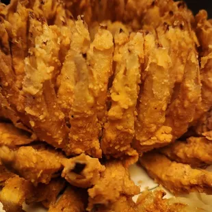 Fried onion thing. Very hot.