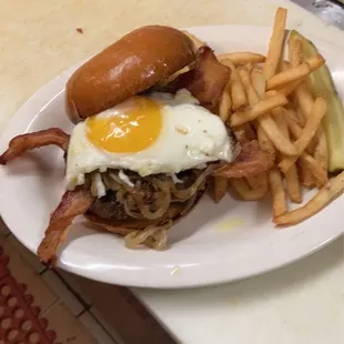 Breakfast burger