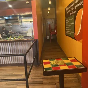 Blocked off restrooms