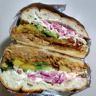 Santa Fe chicken torta